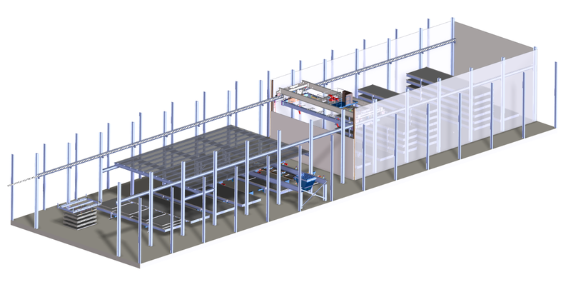 Umlaufanlage in kompakter Bauweise